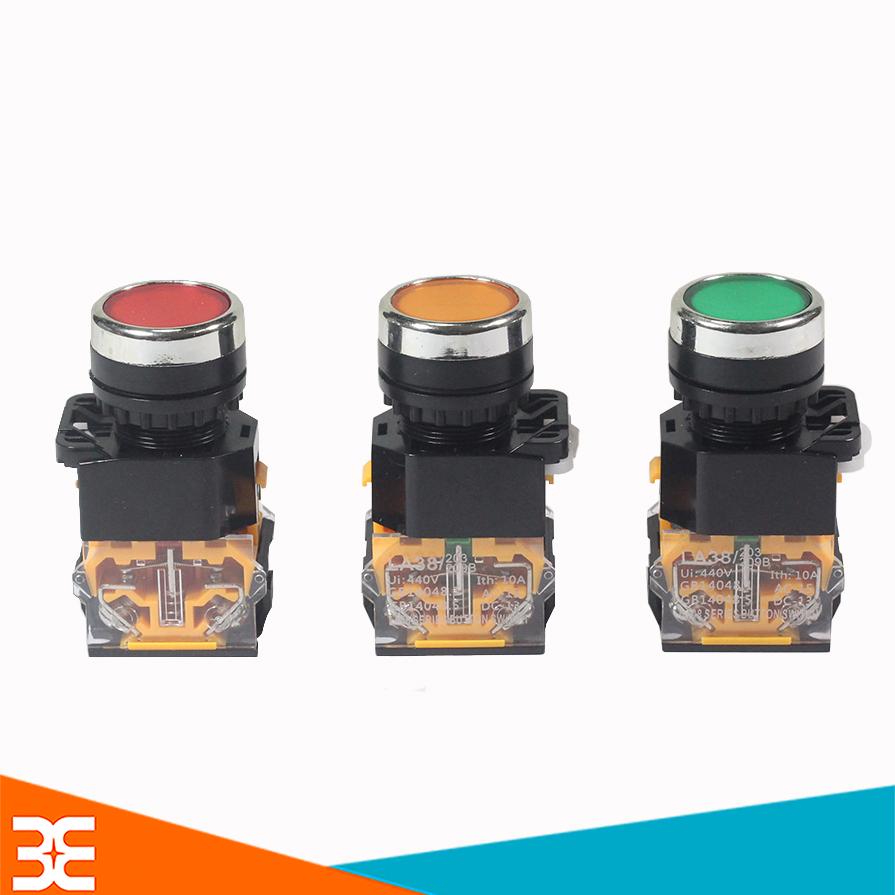 Nút Nhấn LA38-11/209 Nhả Không Đèn 10A NO/NC - ĐỎ