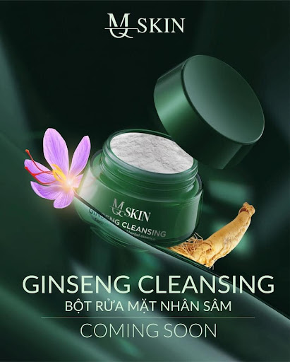 Bột Rữa Mặt Nhân Sâm MQ Skin mới hộp 100g + tặng nạ múi xù