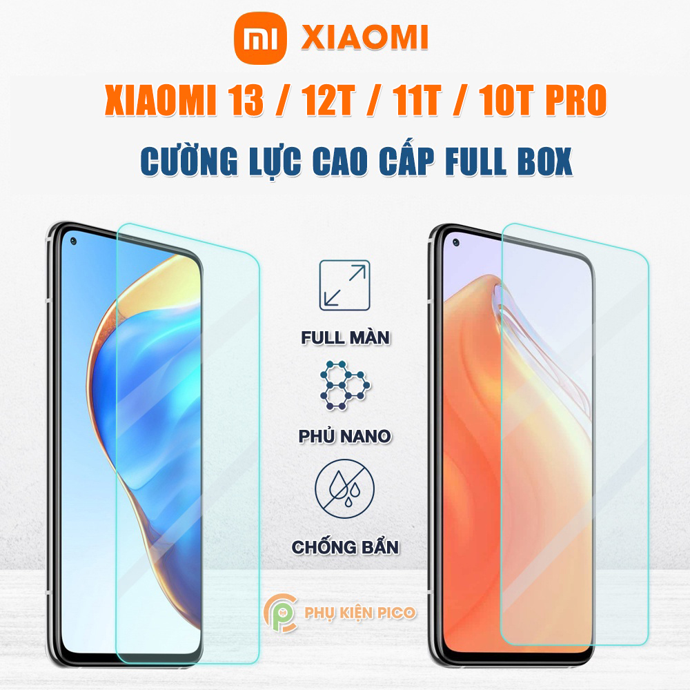 Kính cường lực Xiaomi 13 / Xiaomi 14 / Mi 10T Pro / Xiaomi 11T Pro / Xiaomi 12T Pro / 13T Pro  full màn hình chính hãng Gor dùng chung với mọi loại ốp lưng - Dán màn hình Xiaomi Mi 10T Pro