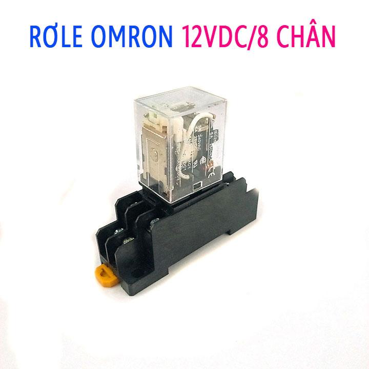 Rơ Le Omron 12V-5A 8 Chân -Kèm Đế
