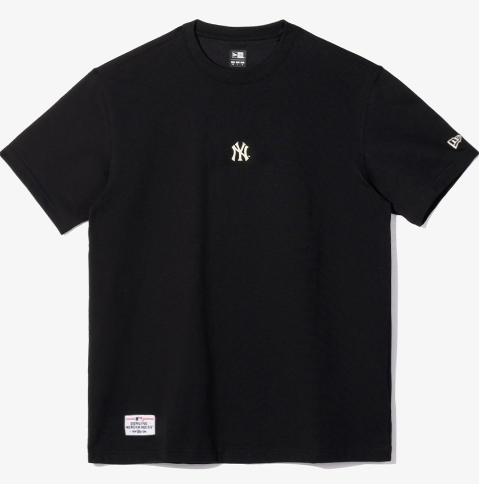 Áo thun chính hãng new era x mlb ny yankee basic black