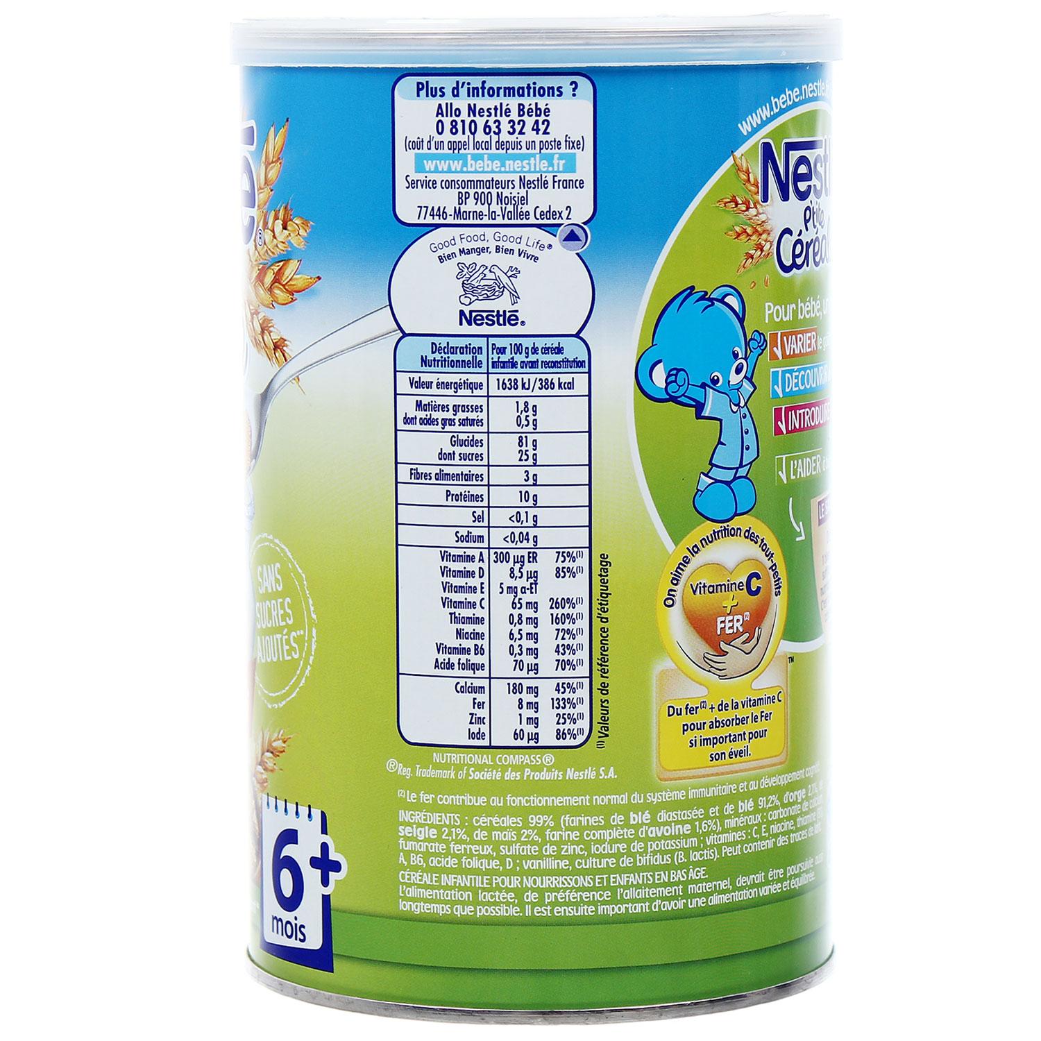 Bột pha sữa Nestle vị ngũ cốc 6m+