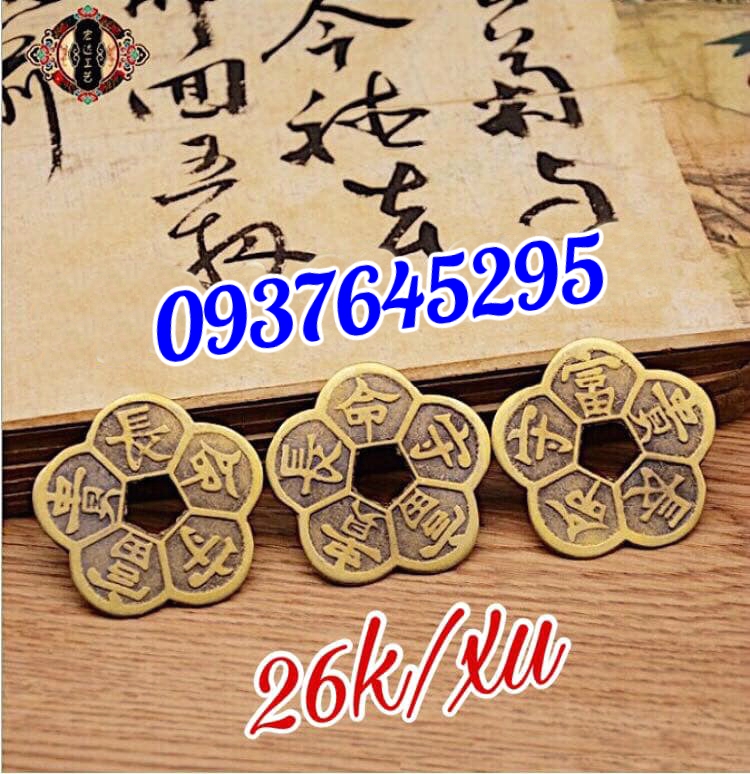 Đồng tiền hoa mai bằng đồng