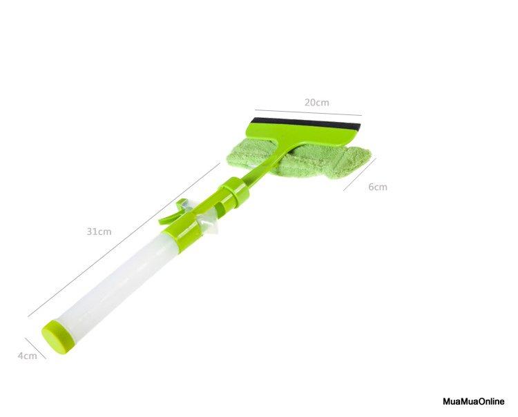 Dụng cụ lau kính có bình xịt thông minh
