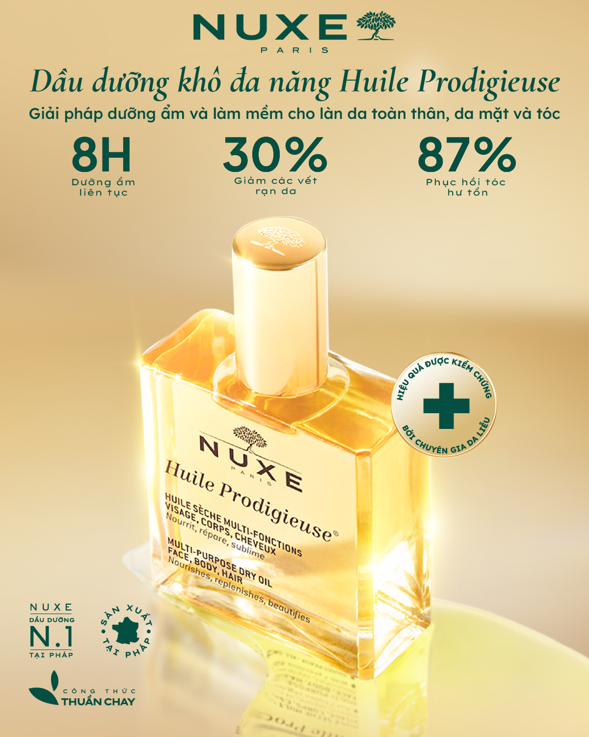 Dầu khô đa năng Nuxe Huile Prodigieuse® 100ml