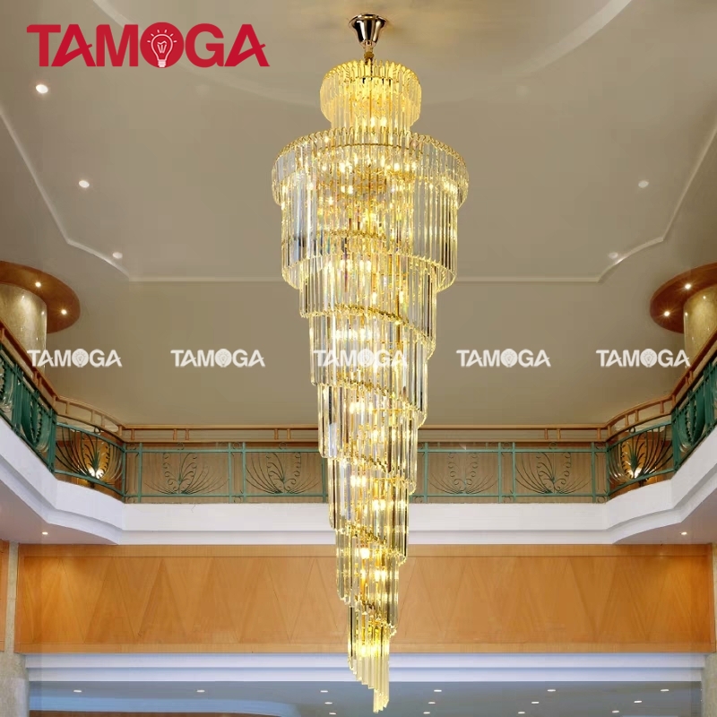 Đèn thả vòng phòng khách pha lê tamoga isa ms011