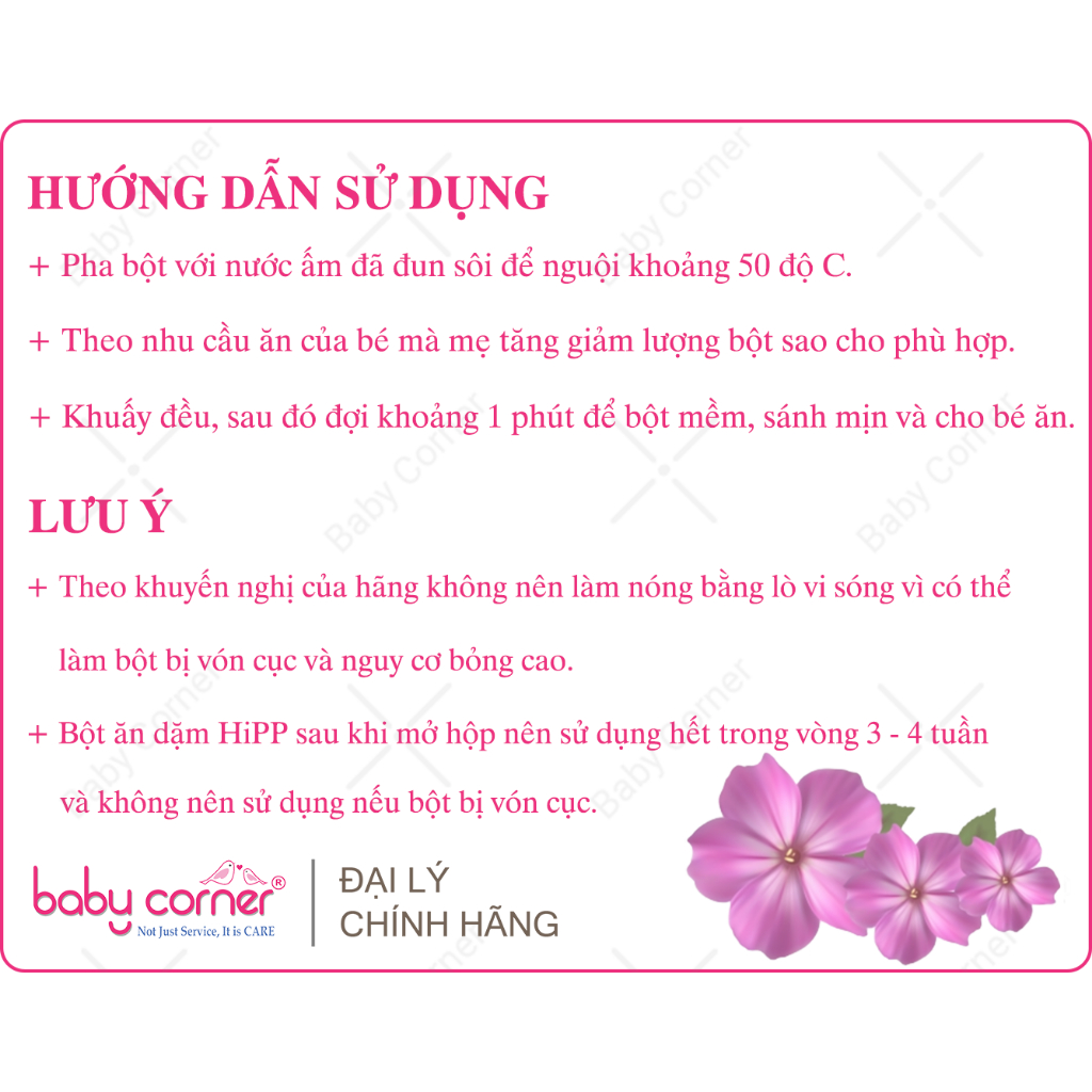 [HSD: 28/02/2027] Bột Ăn Dặm HiPP Baby's First Semolina, 250g, Cho Bé Từ 4 Tháng