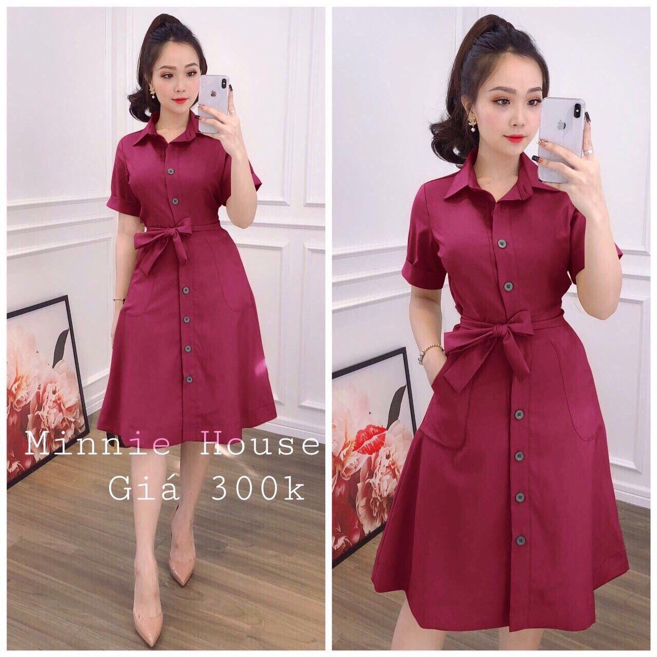 [HCM]ĐẦM CÓ CỔ THẮT EO SIÊU SANG CHO CÁC NÀNG