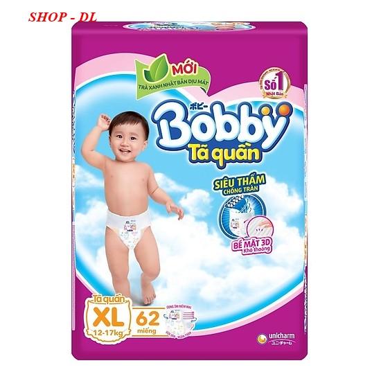 Tã quần Bobby  siêu đại XL62 - MẪU MỚI.