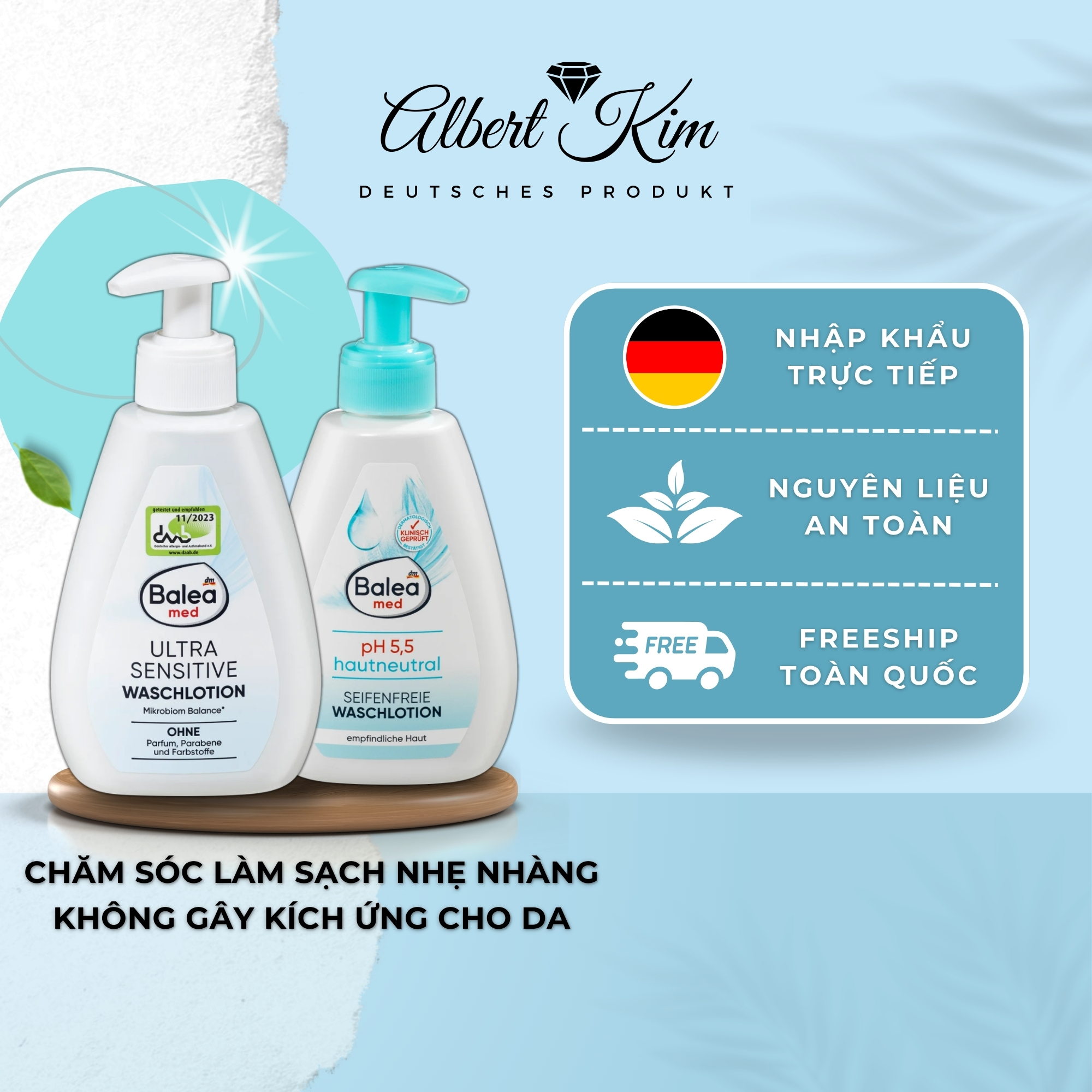 [ Hàng Đức ] Dung dịch vệ sinh phụ nữ Balea - 300 ml