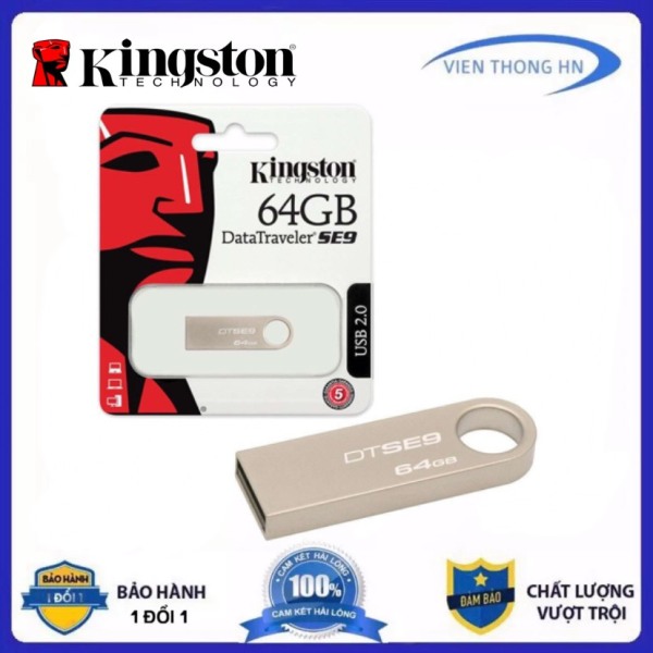 Bảng giá USB 2.0 Kingston DataTraveler SE9 64gb 32gb 16gb 8gb 4gb - CÓ NTFS - CAM KẾT BH 5 NĂM 1 ĐỔI 1 Phong Vũ