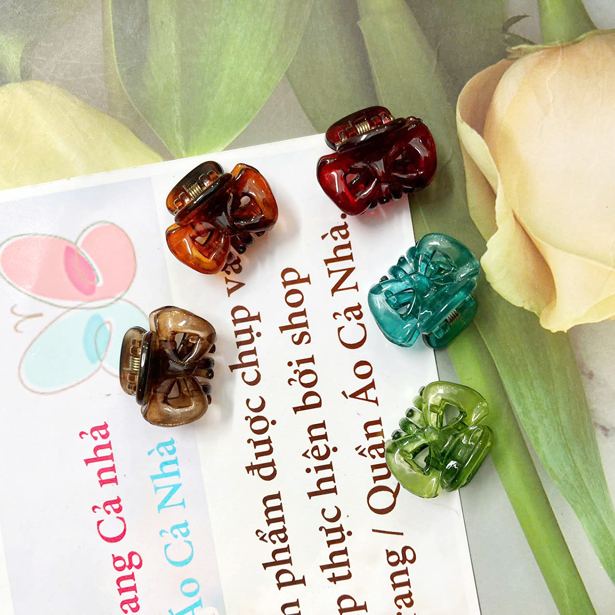 Gắp tóc mái màu dài 1,5cm 2cm MAICHUNG