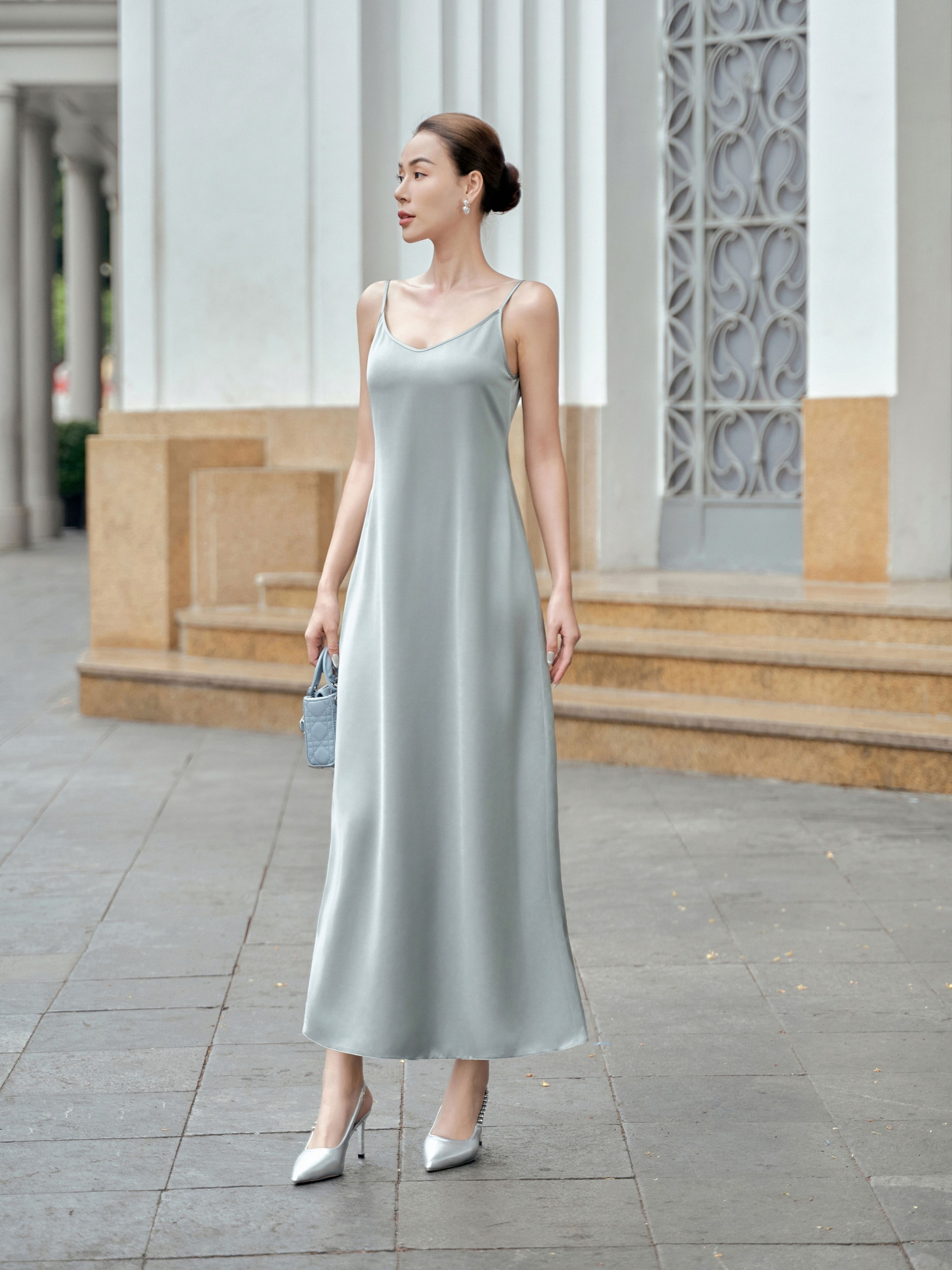 Đầm ren dài Mauve Darling dress (size hết không restock thêm)