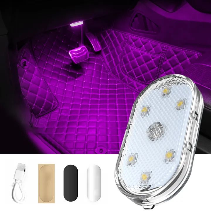 motorcycle ambient light Touch LED Light USB Rechargeable Emergency Light Ambient LED Light Magnetic Car Interior Light Wardrobe lights lamp night light book lamp colorful High brightness