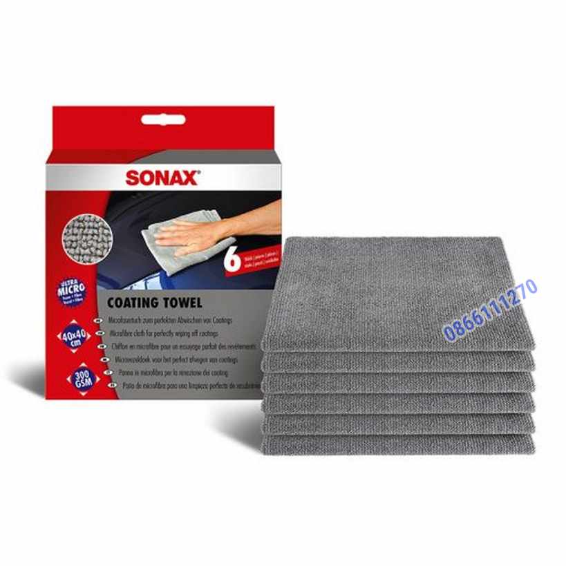 Khăn lau xe Sonax Coating Towel (6 chiếc)