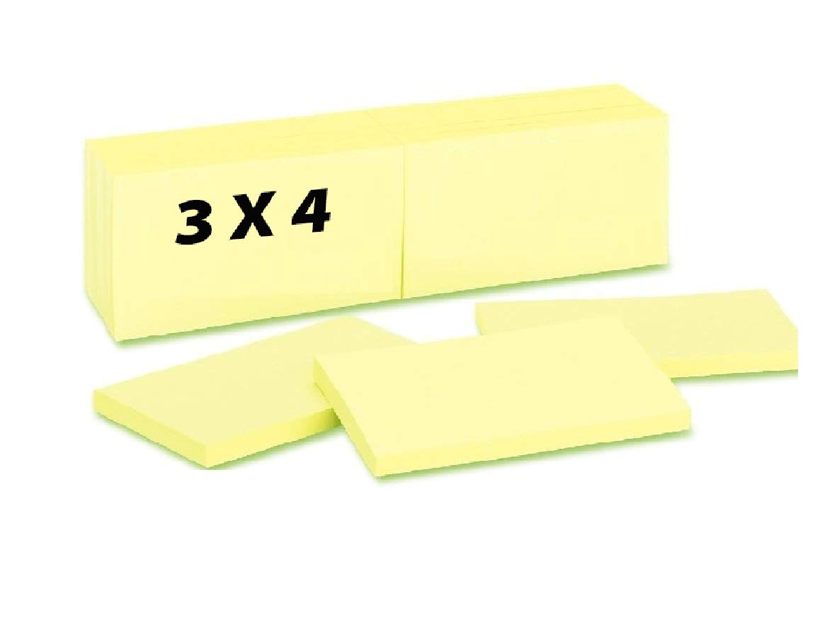 6 xấp giấy note vàng 3x4 (75x100mm)