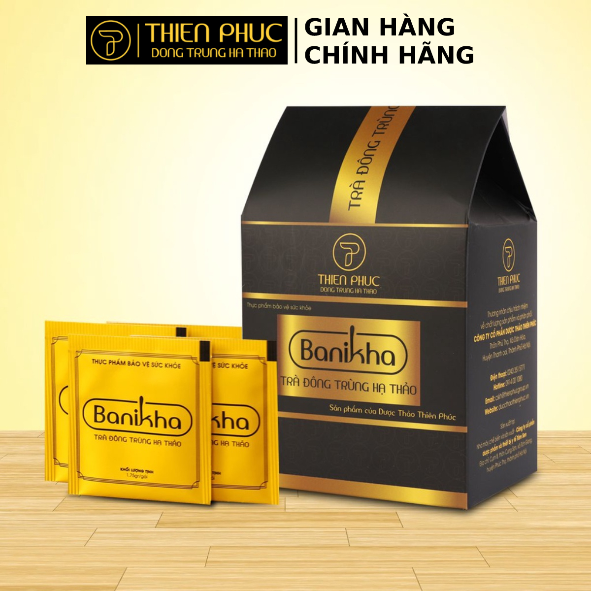 Trà đông trùng hạ thảo Thiên Phúc Banikha