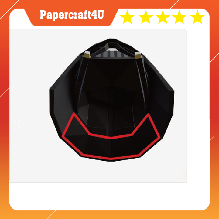 Mô hình giấy 3D Mặt nạ hoá trang darth vader ( đeo được)