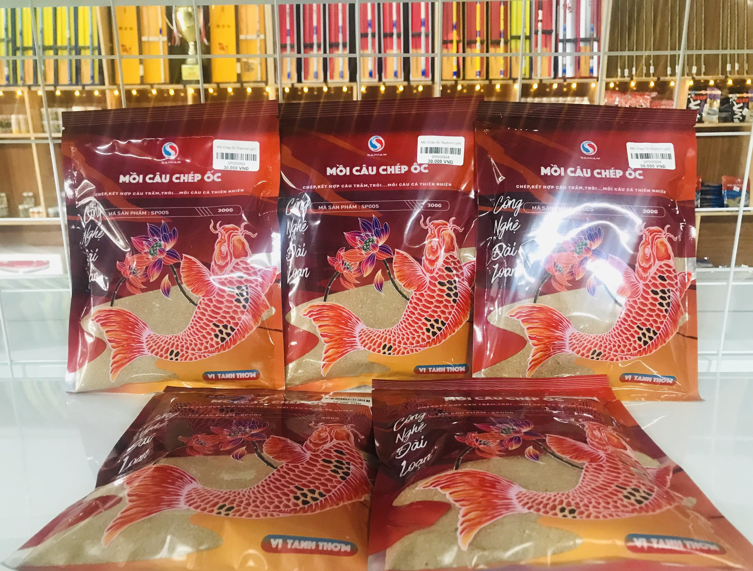 Mồi câu Chép Ốc Sapham