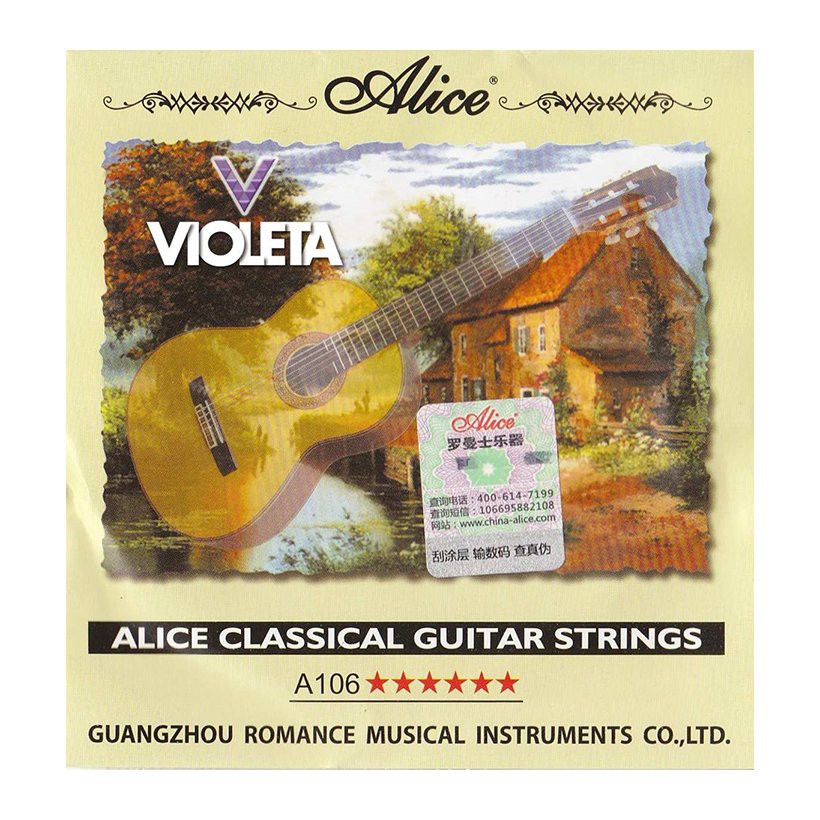 Dây đàn guitar Alice Classic- Acoustic (dây sắt, dây nylon)