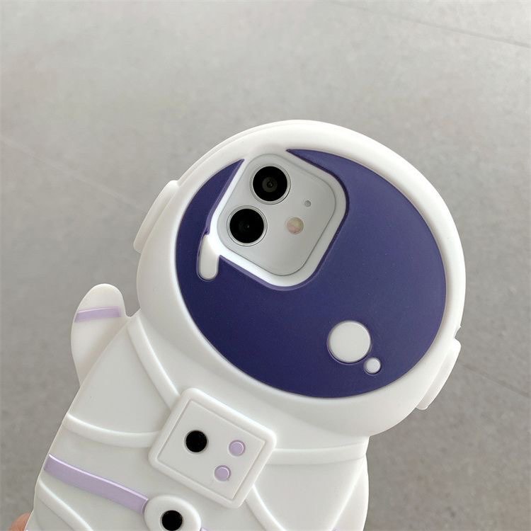 Ốp iphone full viền silicon spaceman
