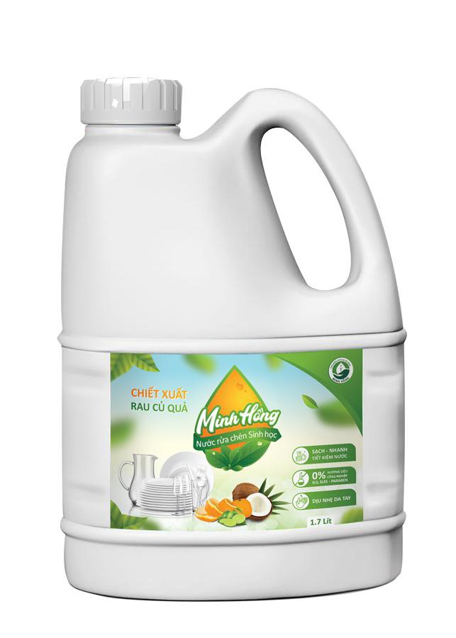 Nước rửa chén bát sinh học Minh Hồng 1,7 lít