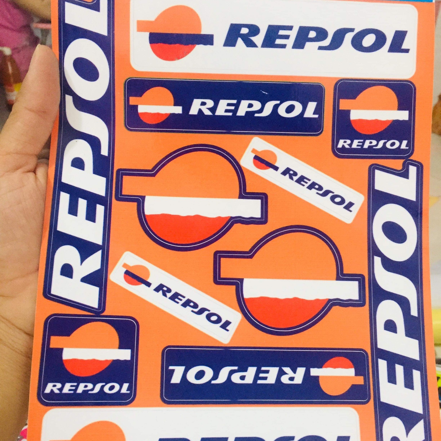 Combo logo tấm repsol khổ A4