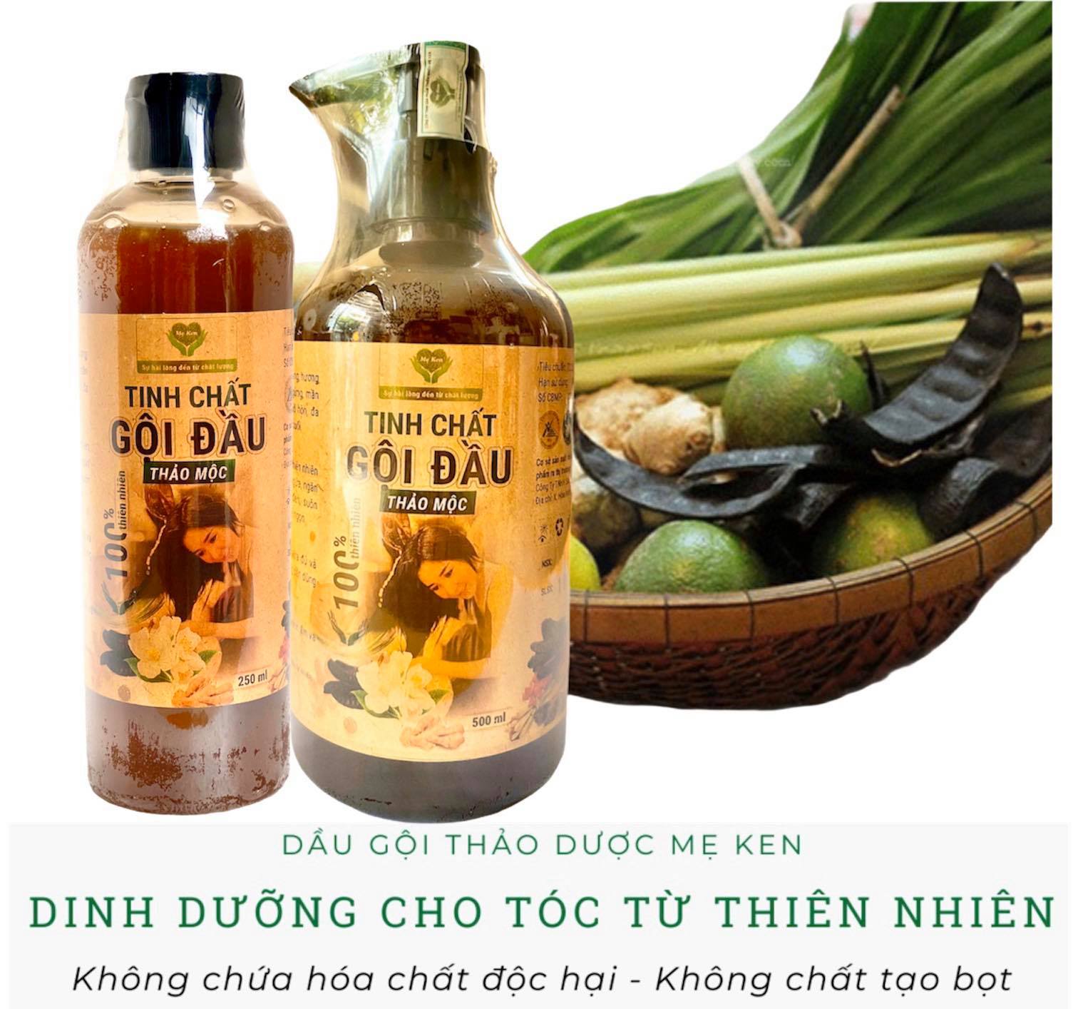 DẦU GỘI ĐẦU THẢO MỘC MẸ KEN (dành cho tóc khô, giảm gàu, giảm rụng, kích mọc tóc)