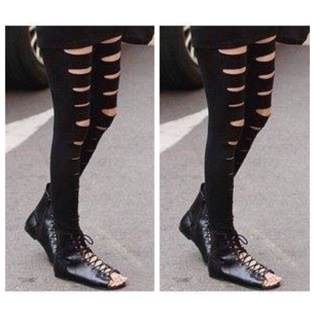 Quần legging rách Navi co dãn