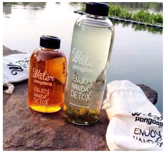 Bình Đựng Nước Thuỷ Tinh Detox 1000 Ml