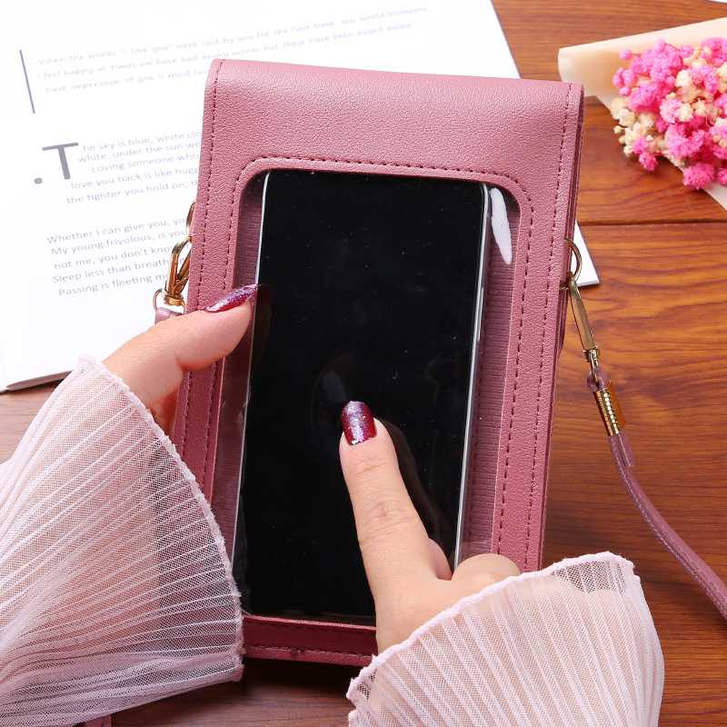 Túi đeo chéo đựng điện thoại quả bông