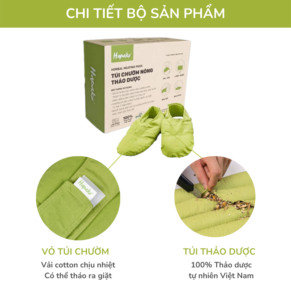 Túi Chườm Thảo Dược Chân Hapaku