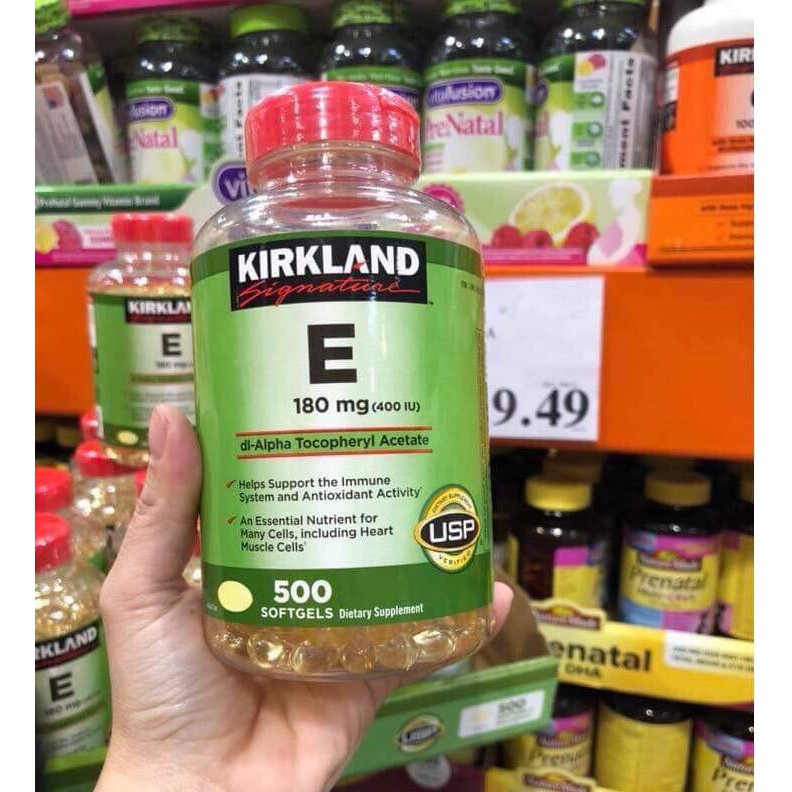 Vitamin e kirkland 500viên của mỹ