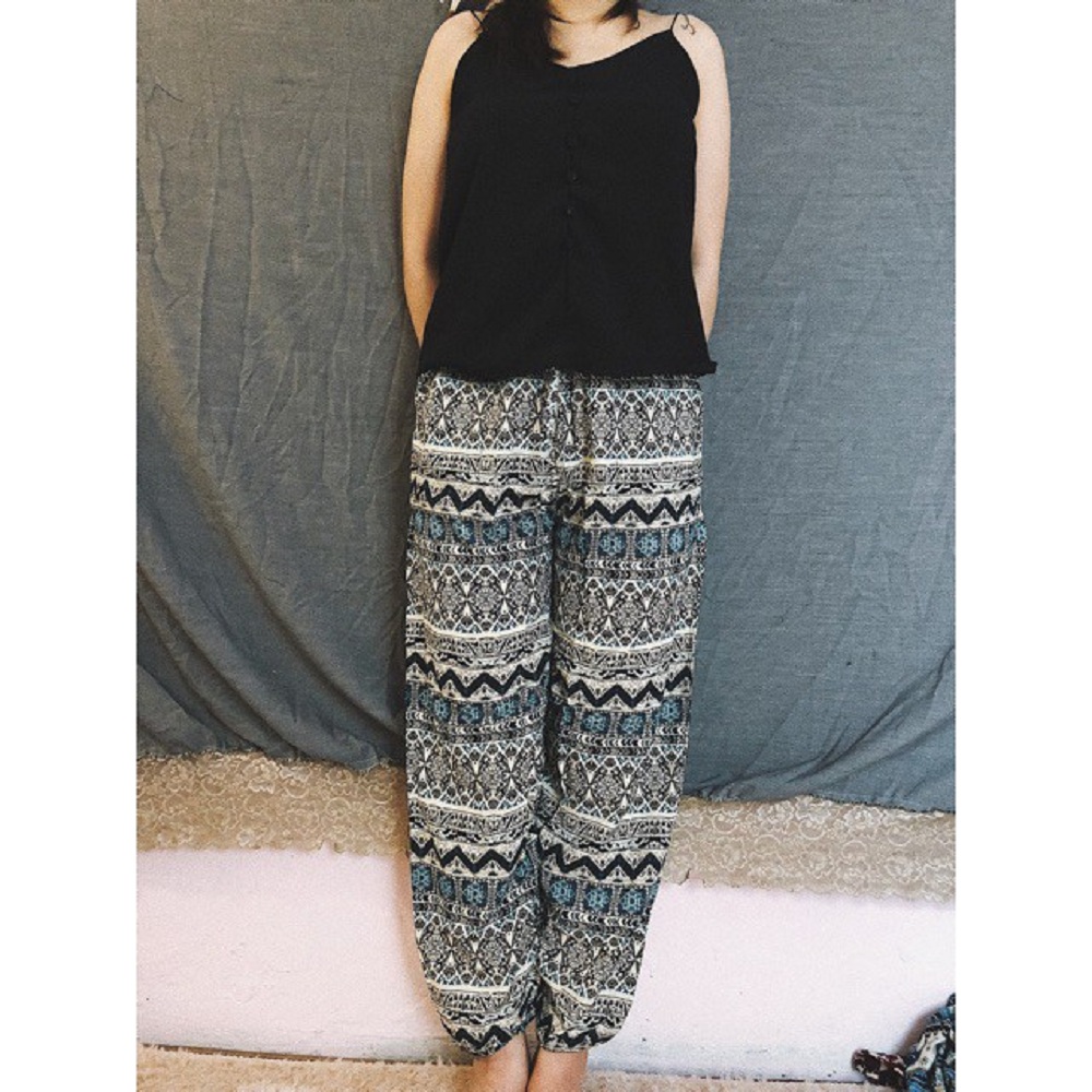 Quần Alibaba thổ cẩm nhiều HỌA TIẾT - giao ngẫu nhiên