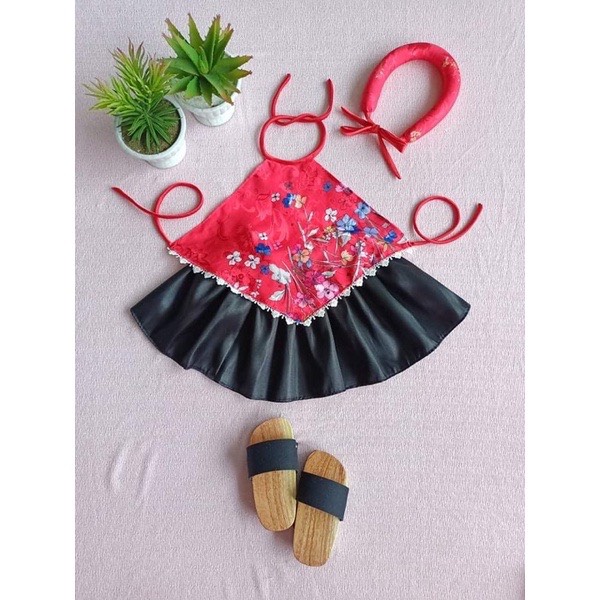 Set yếm nhọn kèm mấn cưng xỉu (kèm mấn)