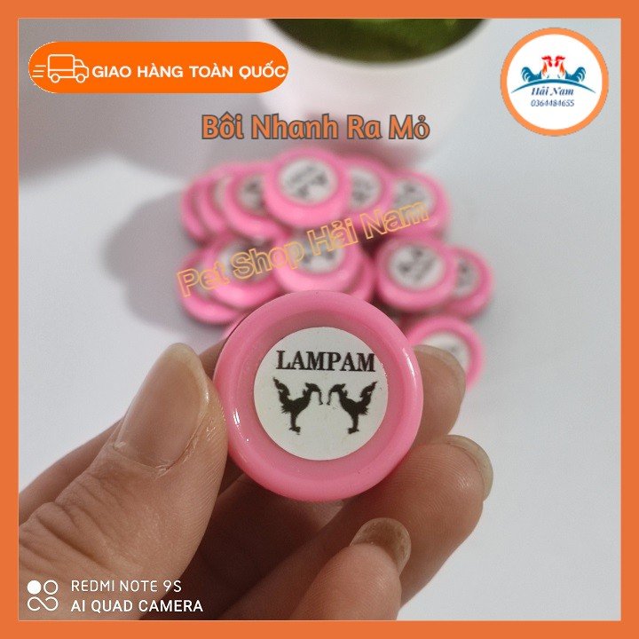 Bôi Mỏ Hồng LamPam-[dạng mỡ bôi] nhanh mọc mỏ cựa cho gà đá-thuốc gà đá hiệu quả- TẶNG KÈM BAO MỎ