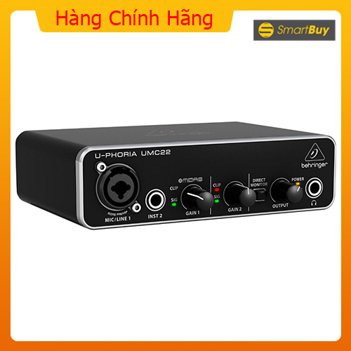 Sound Card Behringer U-PHORIA UMC22 USB