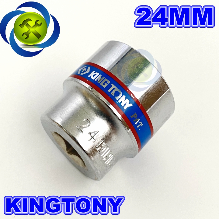 [HCM]Tuýp 3/8 inch 24mm 6 cạnh màu trắng loại ngắn Kingtony 333524M