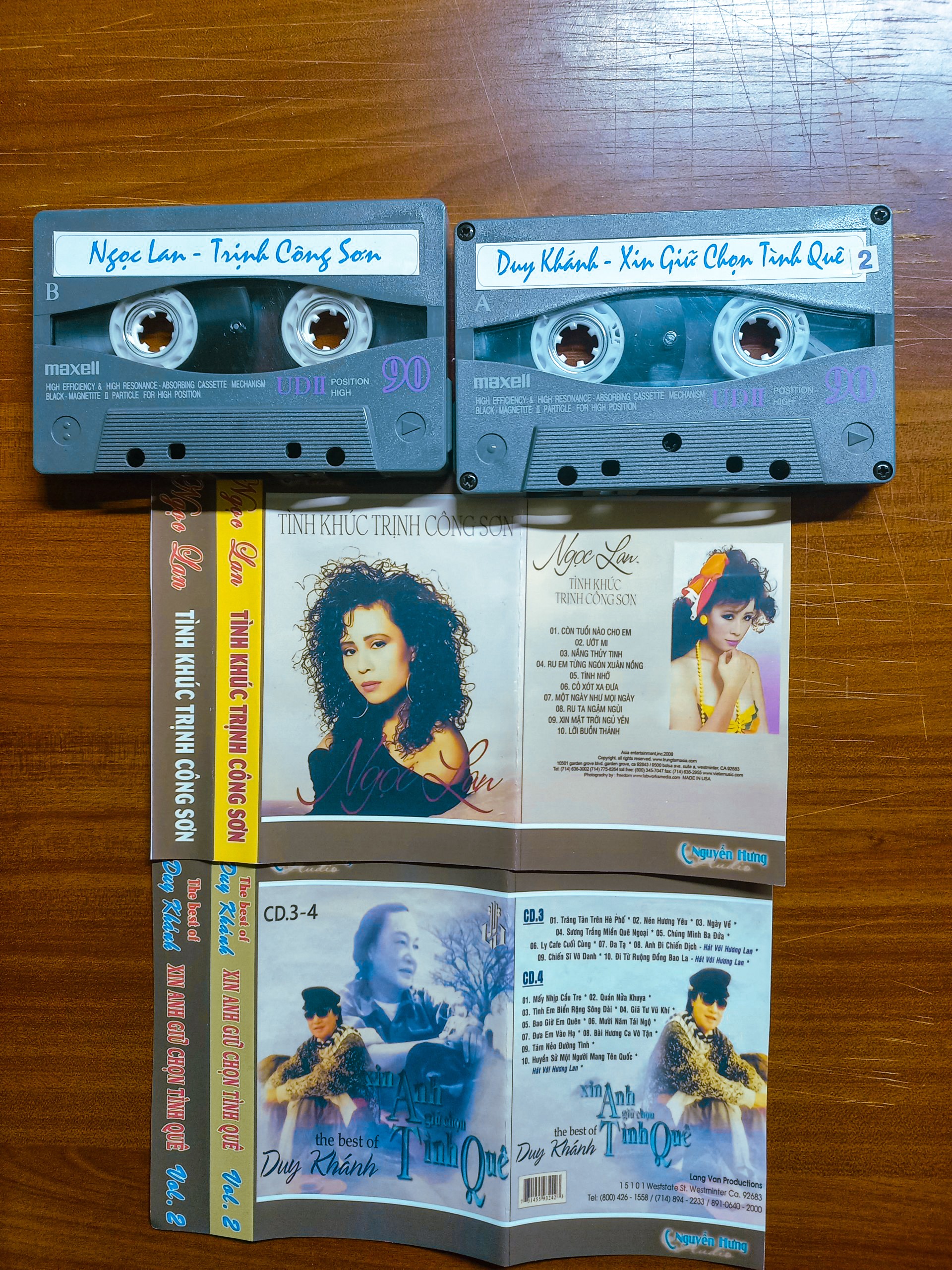 BĂNG CASSETTE combo NGỌC LAN - DUY KHÁNH