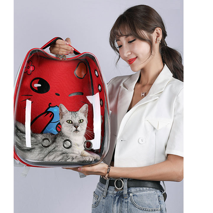 [HOÀN TIỀN 10%]Balo phi hành gia trong hình Mặt mèo - CutePets