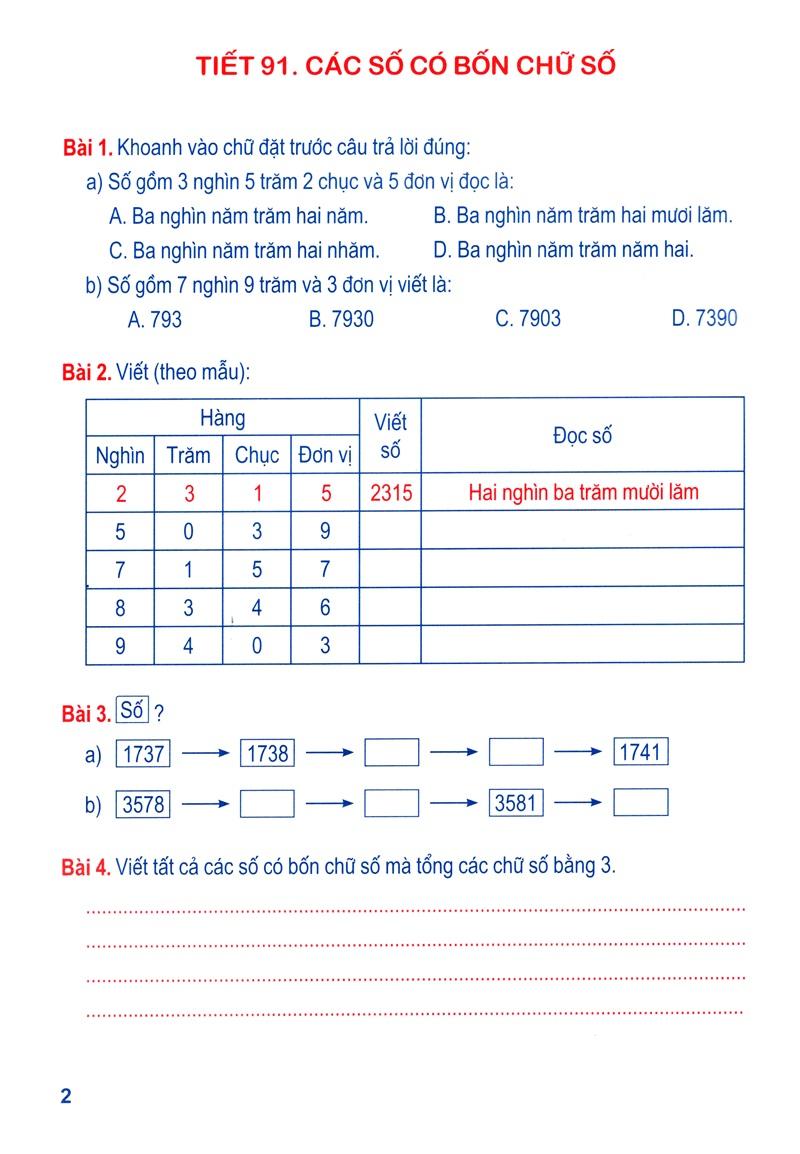 [ Sách ] Vở Bài Tập Toán Nâng Cao Lớp 3 (Quyển 2)
