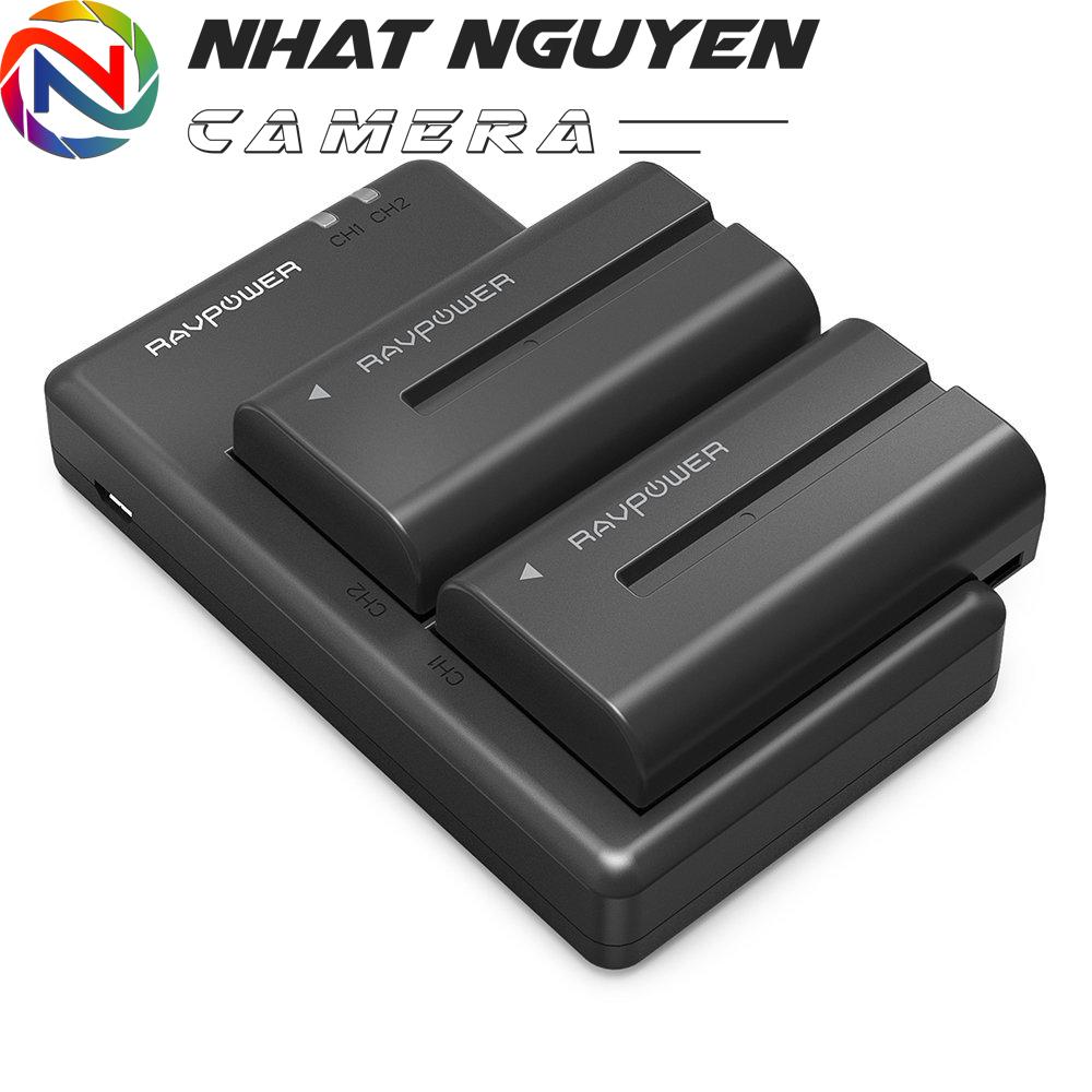 Pin sony - bộ 2 pin và 1 sạc đôi ravpower np-f550 sony