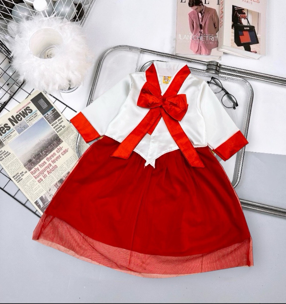 [8-22kg]  Đầm Hanbok  dành cho bé gái  (TT145)