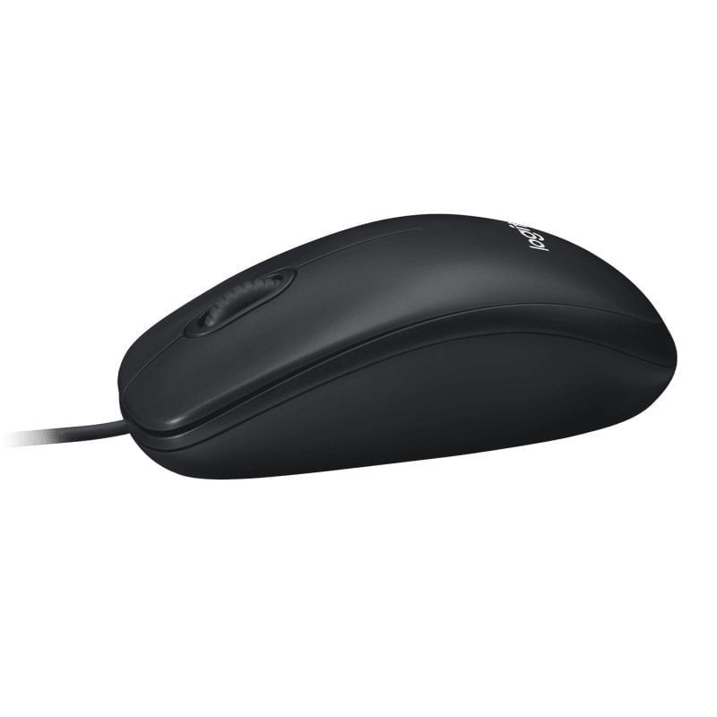 Chuột vi tính có dây Logitech B100 - Hàng Chính Hãng