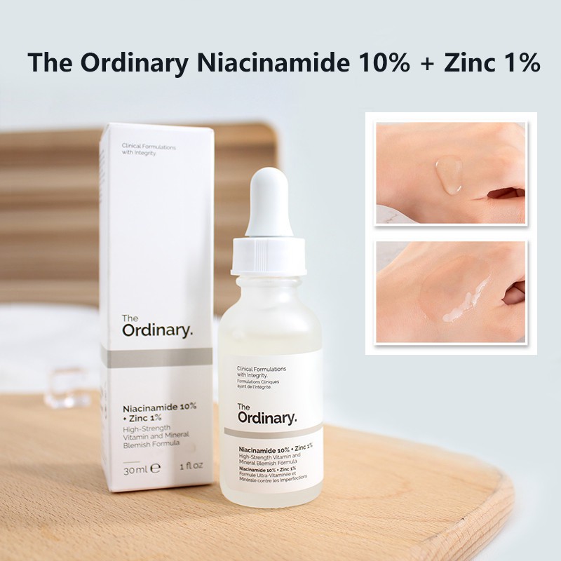 Tinh Chất Ngăn Ngừa Mụn, Làm Mờ Thâm The Ordinary Niacinamide 10% + Zinc 1% 30ml