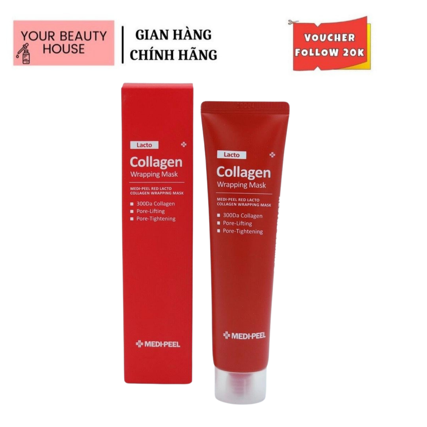 Mặt nạ lột tái tạo da red lacto collagen mask - 70g