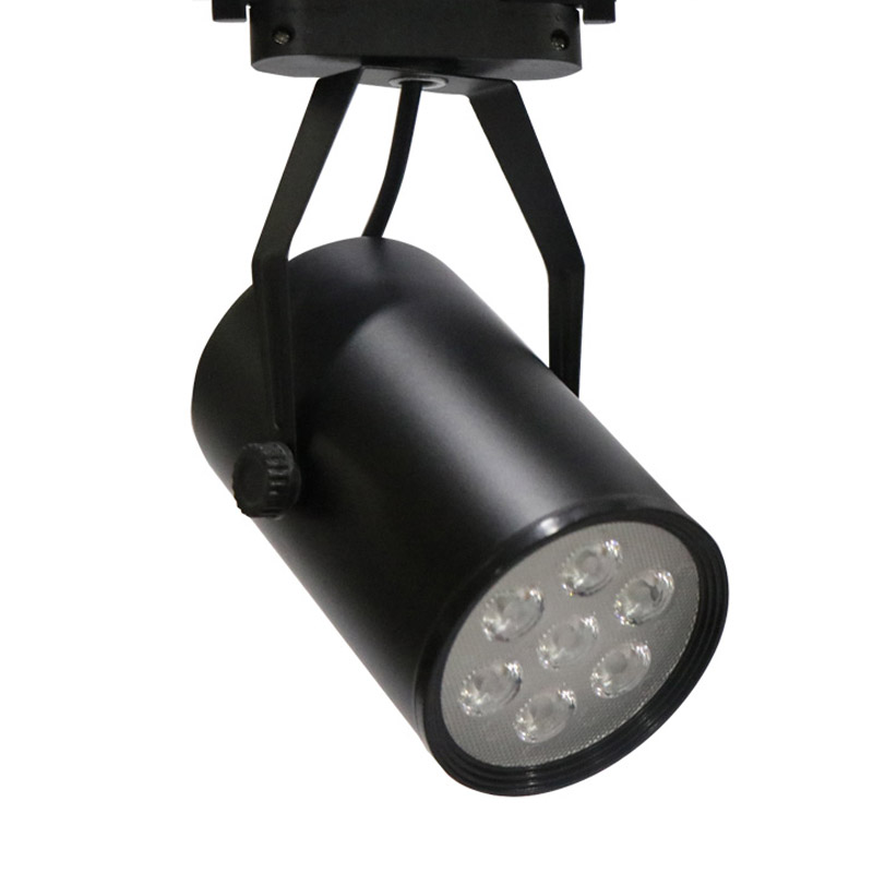 Bộ 5 đèn led rọi ray 7w vỏ đen ánh sáng trắng