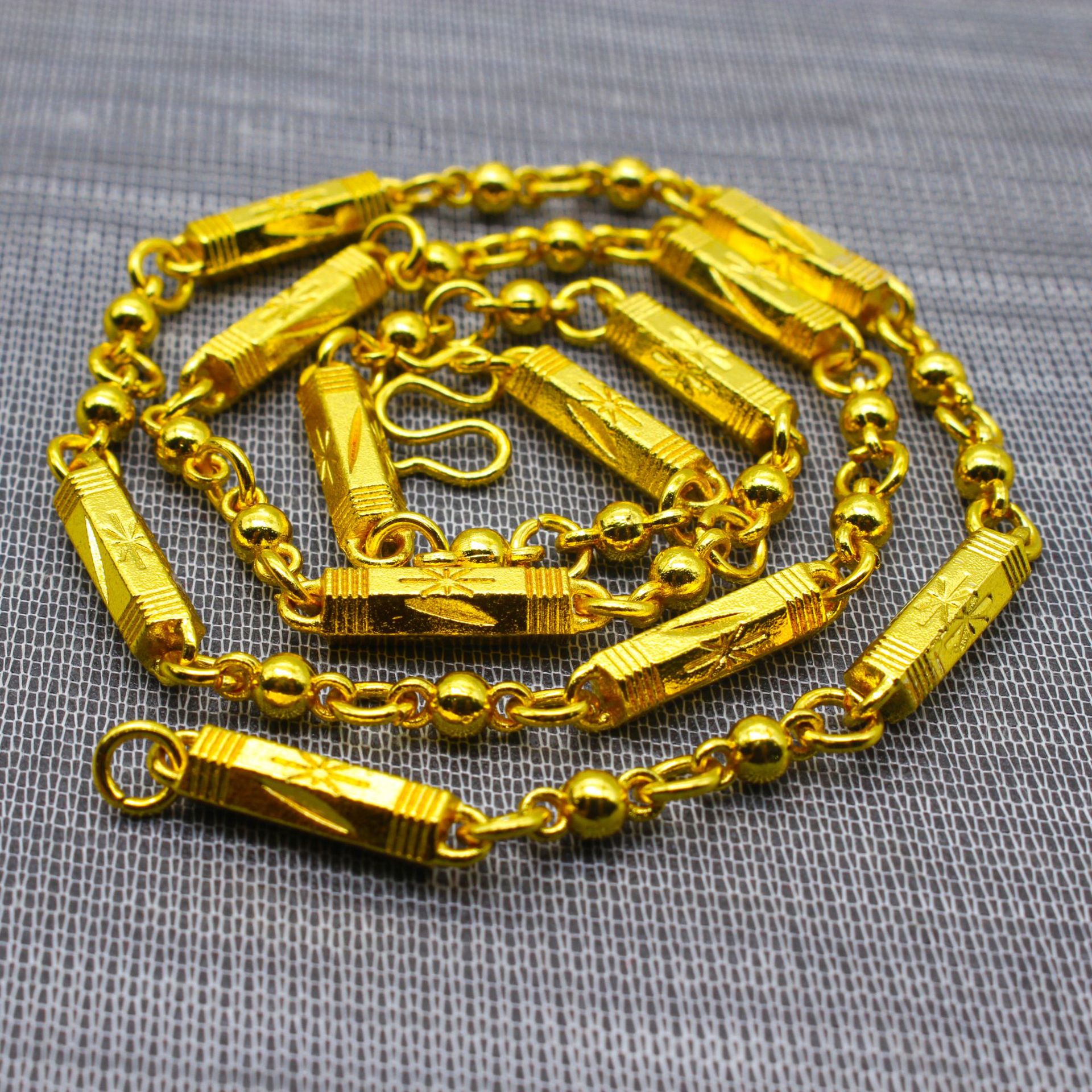 Dây chuyền nam mạ vàng 24k