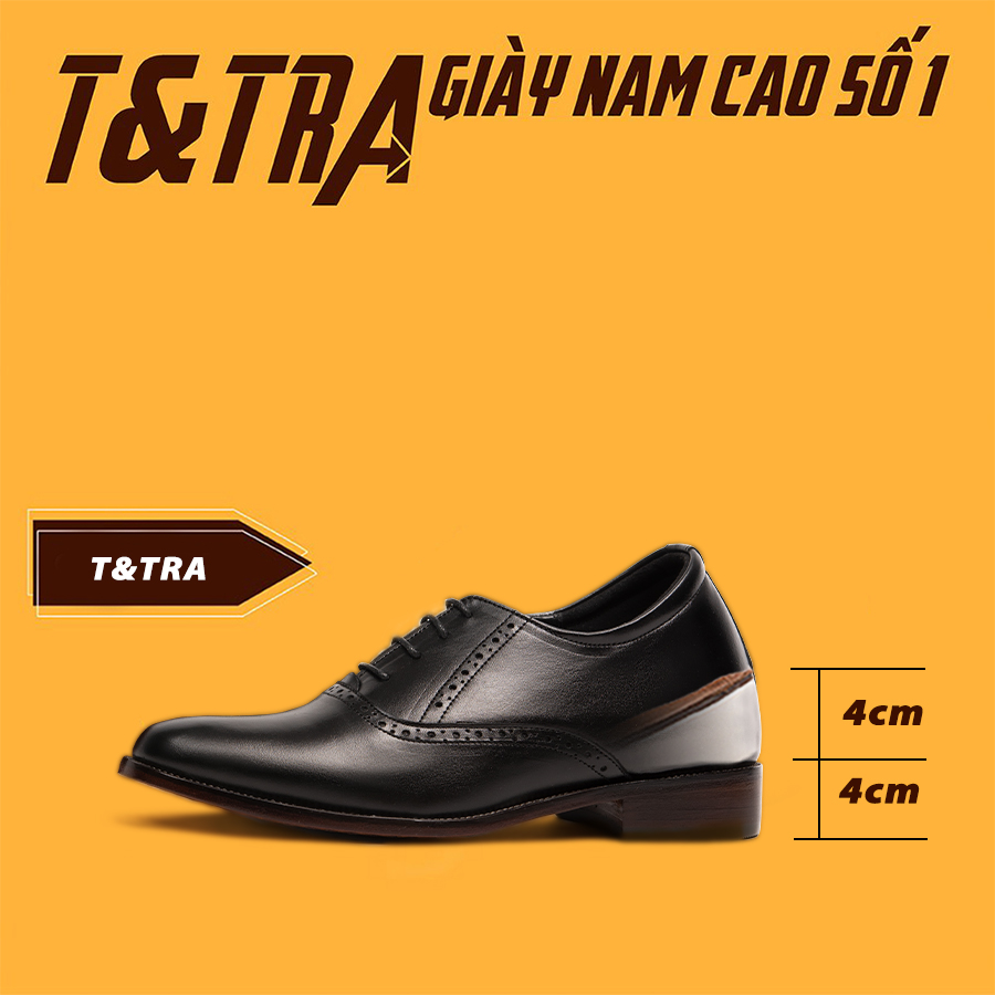 [ 8CM ] Giày Đế Cao Nam T&TRA S1034ĐĐD