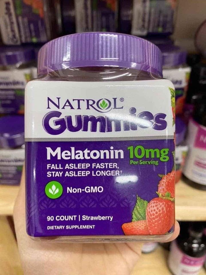 [HCM][90 VIÊN] Kẹo ngủ Natrol Melatonin Gummies 10mg